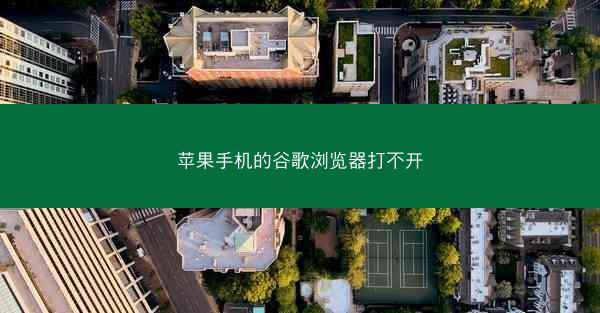 苹果手机的谷歌浏览器打不开